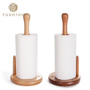 Wholesale wood box stand resale online - Tissue Boxes Napkins Kitchen Towel Holder Roll Paper Creative Solid Wood European Household Stand Hol