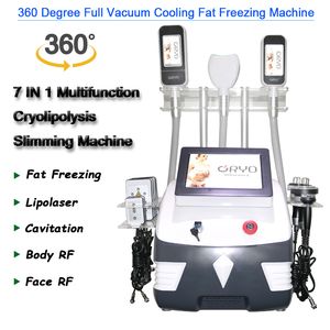 40 kHz Cavitation Casition and Face RF Odchudzanie Maszyna Lipo Laser 360 Cryolipolizy Urządzenie Mlekki tłuszczowe Próżniowe Slim Sprzęt kosmetyczny