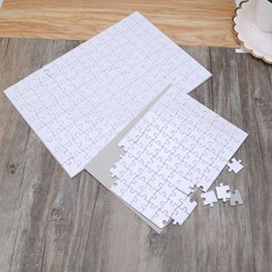 A4 / A5 Sublimering Blank Pussel DIY Craft Produkter Värme Pressöverföring Hantverk Jigsaw Pussel Vit A4BlankPuzzle WLL969