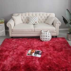Teppiche Schlafzimmer Dekor für Wohnzimmer groß 200x300 cm schwarzer plüschflauschiger Teppich zittert rosa rot grau blau Dekoration Weicher Pelzboden