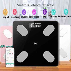 Масштаб для тела Smart BMI Весы Светодиодные Цифровая Ванная Ванная Ванная Ванная Ванная Ванная Ванная Ванная Ванная комната Беспроводной Вес Масштаб Bluetooth-Совместимый Баланс Android IOS App H1229