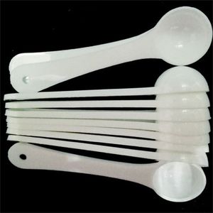 1G Professional Plastic 1 Gram Scoops Spoons For Food Milk Washing Powder Medcine White Measuring Spoons 382 R2