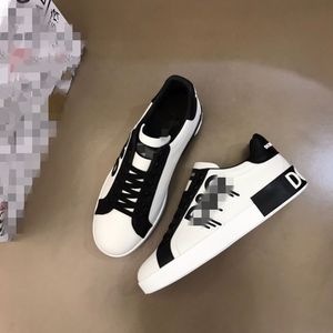 Streetwear men designer shoes black and white cool Luxury Mens casual sports shoe flat sneakers high quality MKJ0001