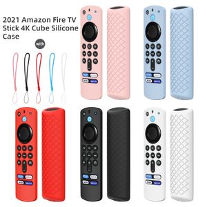 Caso de silicone para Amazon Fire TV Stick 3ª Gen Alexa Voz Controle Remoto Cobertura Protetora Skin Shell Protetor 5 Cores