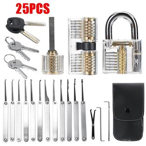 Wholesale unlocking tool kit for sale - Group buy Unlocking Locksmith Practice Lock Pick Key Extractor Padlock Lockpick Tool Kits