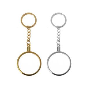 40mm/1.57" Commemorative Coin Holder Keyring Medallion or Chip Collection Souvenir Coin Pendant Keychain Fashion Jewelry G1019