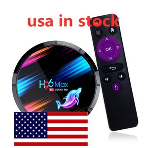 Ship från USA H96 Max X3 TV Box 8K BT4.0 Media Player Amlogic S905x3 Android 9.0 4GB RAM 32 GB ROM