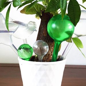 Vattenutrustning PVC Travel House Växtlampa Automatisk Självanordning Form Vatten Globes Garden Houseplant Pot