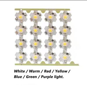 Light Beads COMPSON 10pcs LED DC5V 1W Highlight Lamp Board With White/Warm/Red/Yellow/Blue/Green/Purple Lights Diameter 20cm.