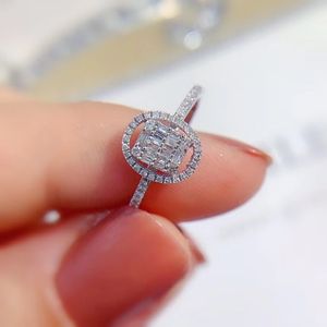 0 carat naturlig förlovningsring med diamant halo inställning twistband stil fast äkta k vitguld