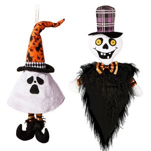 Partido material de halloween decoração pendurado crânio fantasma boneca pingente horror casa e bar ornamento crianças presente xbjk2107