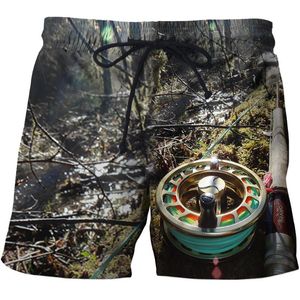 Heren shorts Cool Summer Fish 3d Print Beach Men Dames broek BEHADBAAR