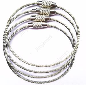Części narzędziowe ze stali nierdzewnej Drut Keychain Kabel Breloczek Kabel Kabel Kabel Kabel do Pieszenia Daj370
