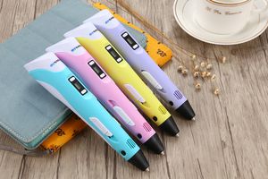 The second generation of 2021 3D printing pen creative 3D doodle pen children's 3D three-dimensional drawing pen