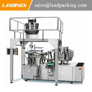 Fully Automatic Multi-Funtion High Efficiency Food Rotary Vacuum Packing Machine Vegetable and Meat Doy pack Packaging Equipment