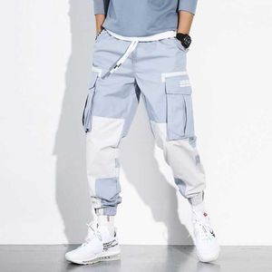 Män Spring Hip Hop Pants Club Singer Stage Costume Trousers Ribbons Streetwear Joggers Sweatpants Hombre 210930