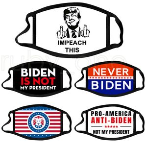 Trump 2024 Election Party Mask Presidente Biden Cloth Face Mask Trump Cotton Dustproof Wash Cloth Mask 5 Styles RRA4080