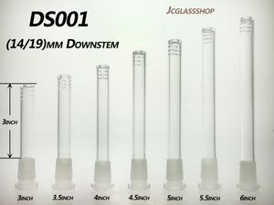 Glas-Shisha-Teile und Zubehör Downstem 14/19 mm Diffusor mit Slice 3 Zoll-5,5 Zoll DS001