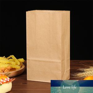 50 Stück 18 x 9 x 5 cm, braunes Kraftpapier, Brotbeutel, Kekse, Snacks, Backbeutel, Geschenkverpackung, Kekse, Lebensmittel zum Mitnehmen, umweltfreundlich