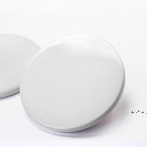 9cm Sublimation Blank Ceramic Coaster White Ceramic Coasters Heat Transfer Printing Custom Cup Mat Pad Thermal Coasters LLE11677