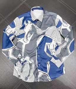 Męskie Designer Shirts Marka Odzież męska Długie Rękaw Sukienka Koszula Hip Hop Styl Wysokiej Jakości Bawełniane Topy 10334