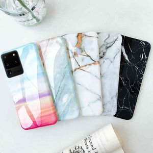 Marble Silicone Cases For Samsung S20 S21 Ultra S20 FE A50 A51 A71 A70 S10 S9 S8Plus A31 A21S A32 A52 A72Soft Cover