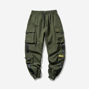 Spodnie towarowe Joggers Mężczyznki dresowe streetwear sportowy multi-kieszenia joggingowe spodnie męskie mens swobodny sport sportowy harem tres 467