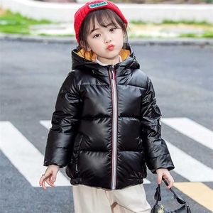 높은 품질 다운 재킷 겨울 여자 소년 코트 어린이 outwear 키즈 패션 캐주얼 겉옷 미국 고전 브랜드 스타일 211203