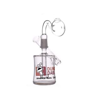 14mm Cam Yağ Burner Boru Mini Beher Bong Nargile Birdcage Perc Dunkin's Fincan Dab Oil Teçhizat Kalın Sigara İçme Su Borusu Banger Tırnak 1 P