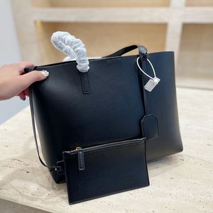 Momy Daily Life Big Totes Handbags Real Leather Large Capacity 33*26cm Luxury Famous Design Black Beige Lady Hand Underarm Shoulder Bags For Women Brand Handbag