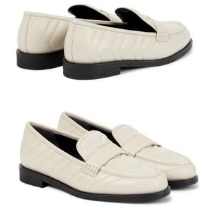 가을 여성 고급 신발 화이트 로퍼 캐주얼 아파트 부드러운 가죽 가죽 Doubl-G Matelasse Leathers Loafer, Double Designers Lady 's Flat Black, Factory Wholesale