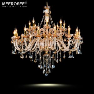 Luxury Crystal Chandeliers Light Fixture Modern Glass Pendant Lighting Lustre Lamparas Hanging Dining Room Drop Lamp Home Decorate