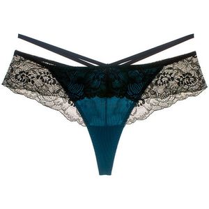 Brial de calcinha de cintura de renda multicamada Mulheres G-Strings Briefs Bandagem Veja atrav￩s de roupas ￭ntimas lingerie thong g string feminino