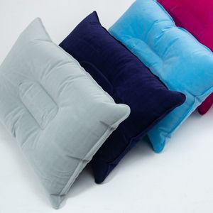 Sleep Cushion Travel Bedroom Hiking Beach Car Plane Head Rest Ultralight Inflatable Pillow PVC NylonAir