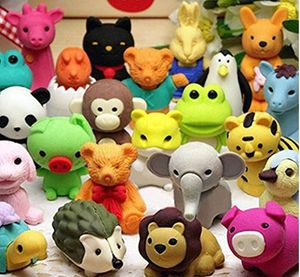 venda por atacado Eliminadores de lápis montagem removível borracade de animais para favores de festa divertido jogos crianças quebra-cabeça brinquedos