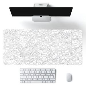 Big Art Mousepad White Black Desk Protector Pad on The Table Pads Computer Mat Xxl Mouse Pad Extended Pad Deskmat gift