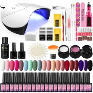 Lampa UV Lampa Lampa Wiertarka Wszystkie do Manicure Semi Stały Nail Gel Art Professional Tools Kit