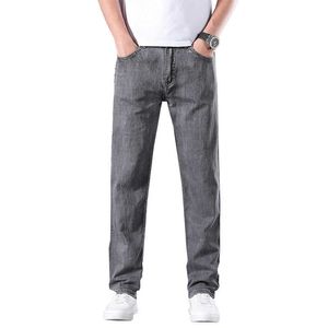 2021 Jeans elasticizzati dritti leggeri da uomo primaverili ed estivi Jeans da tasca casual da uomo con ricamo tascabile di marca classica, 305 X0621
