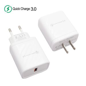 USB Adaptörü QC3.0 Hızlı Şarj ABD AB Tak Duvar Şarj Evrensel Smartphone Moblie Telefon Için