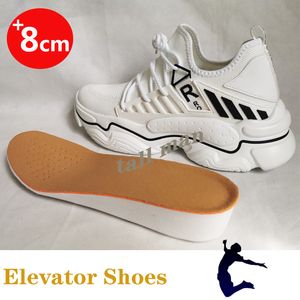 Scarpe da ginnastica da uomo Ascensore Scarpe Altezza Aumento Scarpe per uomo Altezza Aumento scarpe Scarpe da sneakers Mesh Sneakers Soletta 7-8 cm 220216