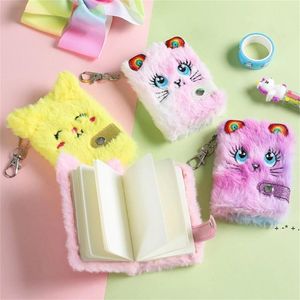 НОВЫЙ!!! Милая кошка плюшевая ноутбука для девочек Party Forite Kawaii подвеска брелок Furry Cats ноутбук ежедневный планировщик журнал книги LLE11674