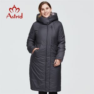 Astrid Vinter Kvinnors Kvinnor Lång Varm Parka Mode Tjock Jacka Hooded Bio-Down Stora Storlekar Kvinnlig Kläder 6703 210923