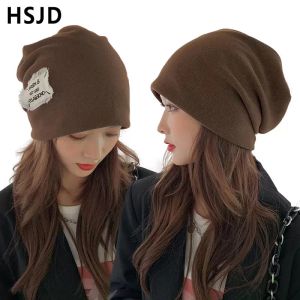 Beanie / Crânio Tampões Outono Inverno Mulheres Turbante Cênulas Chapéu Unisex Quente Hip Hop Slouchy Gorros para e Homens Feminino Design Chapéus Elastic