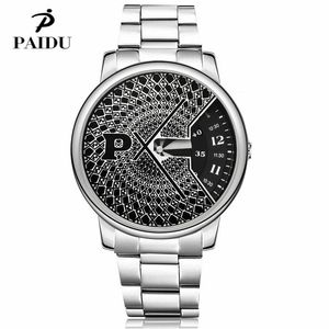 Relógios de pulso de luxo pago relógio especial design completo aço relógios moda elegante senhoras relógio de pulso masculino relógio de relógio de quartzo alto relojes