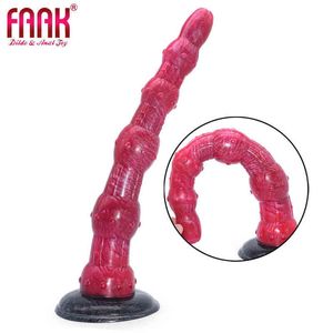 NXY Dildos Anal Oyuncaklar Süper Uzun Sıvı Silikon Pull Boncuk Arka Bahçede Fiş için Uzatılmış Mastürbasyon Cihazı Asshole Penis 0225