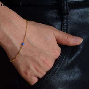 Naturliga opal pärlor armband indiska smycken guld fylld / 925 silver minimalistiska handgjorda boho kvinnor