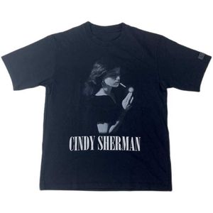 Męskie koszulki poniżej 20SS okładka Cindysherman Co marka T-shirt z krótkim rękawem Smoking Dark Wind High Street