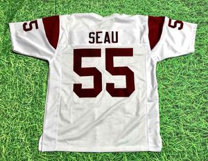 Custom Football Jersey Men Youth Women Vintage JUNIOR SEAU CUSTOM Rare High School Size S-6XL or any name and number jerseys