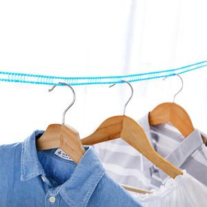 Clothesline 5 m kaymaz çamaşır yıkaması rüzgar geçirmez çamaşır ipleri çamaşır ipi yorgan havalandırma ipi açık seyahat hanehalkı