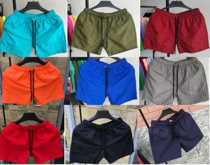Nowa marka Summer Men's Casual Shorts Poliester Shorts Solidny kolor oddychający elastyczne talia Casual Men's Shorts206a
